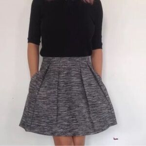 MADEWELL • black/white mini skirt with pockets size 2